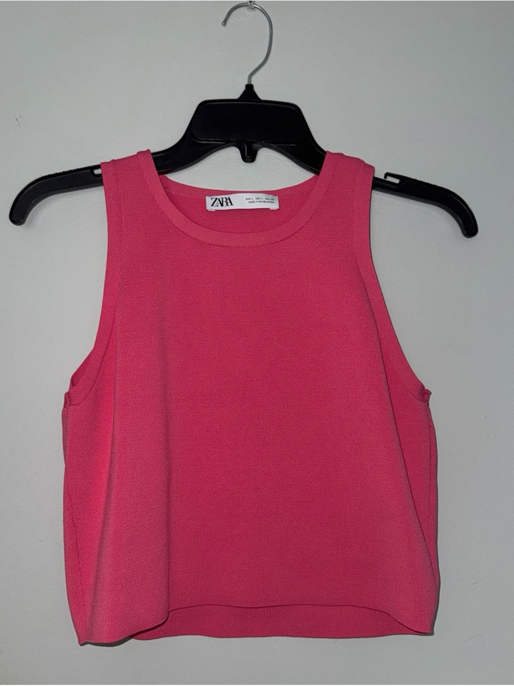 Zara Pink Cropped Tank